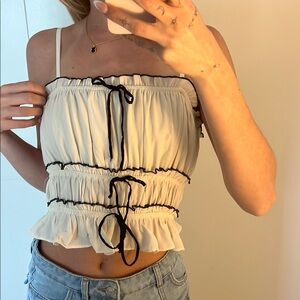 Bow Ruffle Top
